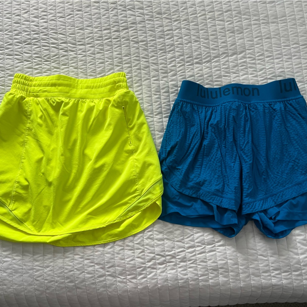 Lululemon shorts and skort set of 2